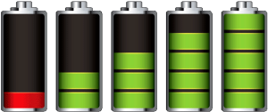 Akkupack Batteriestatus Anzeige